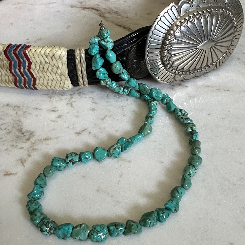 Native American “Cairo Lake” Turquoise Necklace
